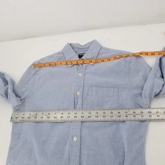 Todd Snyder Japanese Selvedge Oxford shirt men medium blue Long Sleeve Chambray